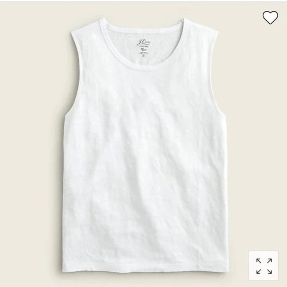 J.Crew Linen Muscle Tank